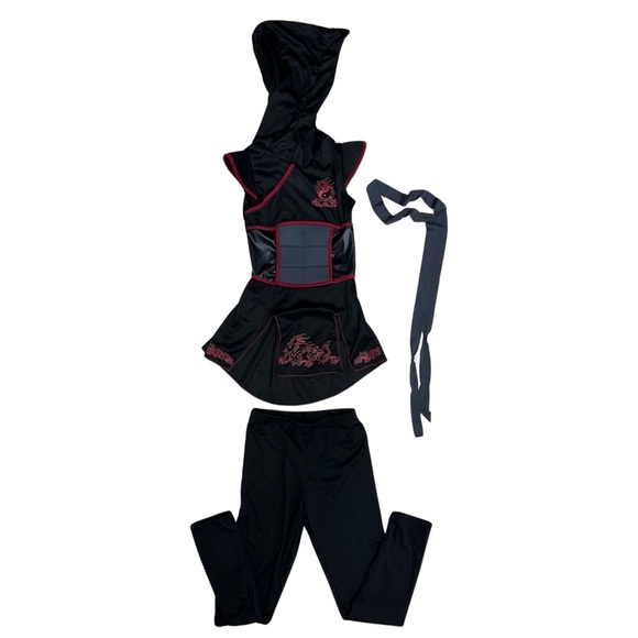California Costumes Girls Ninja Hooded Halloween Costume Size Small - Picture 1 of 7